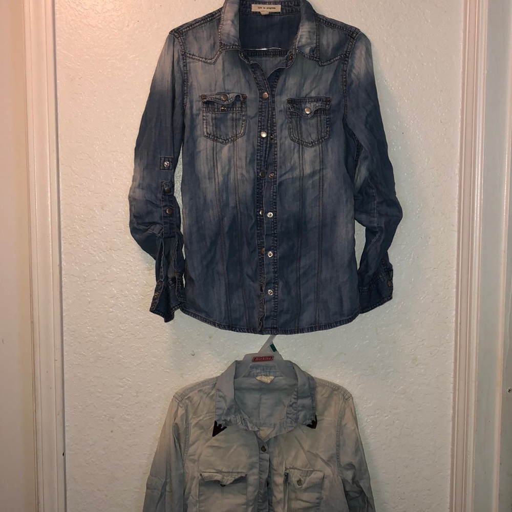 Brand Name Denim Button Shirts